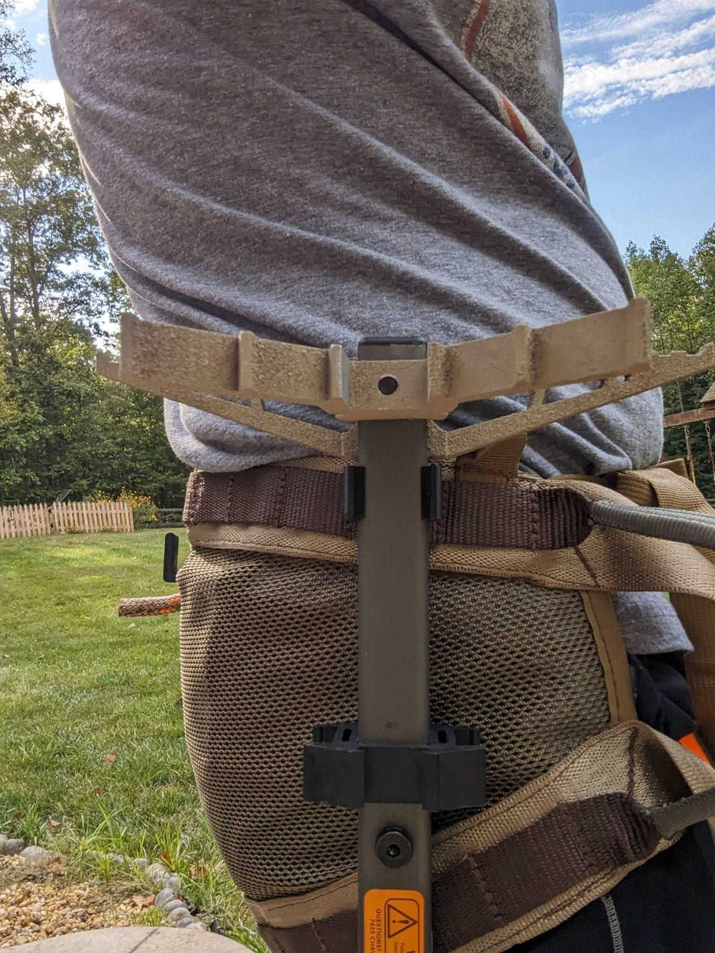 Climbing Stick Caddy for 1" Square Tubing for Saddle Hunting