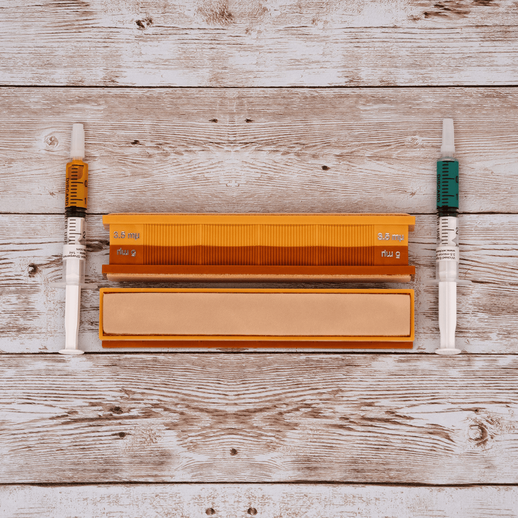 5/3.5 Micron Diamond and Leather Strops Pack