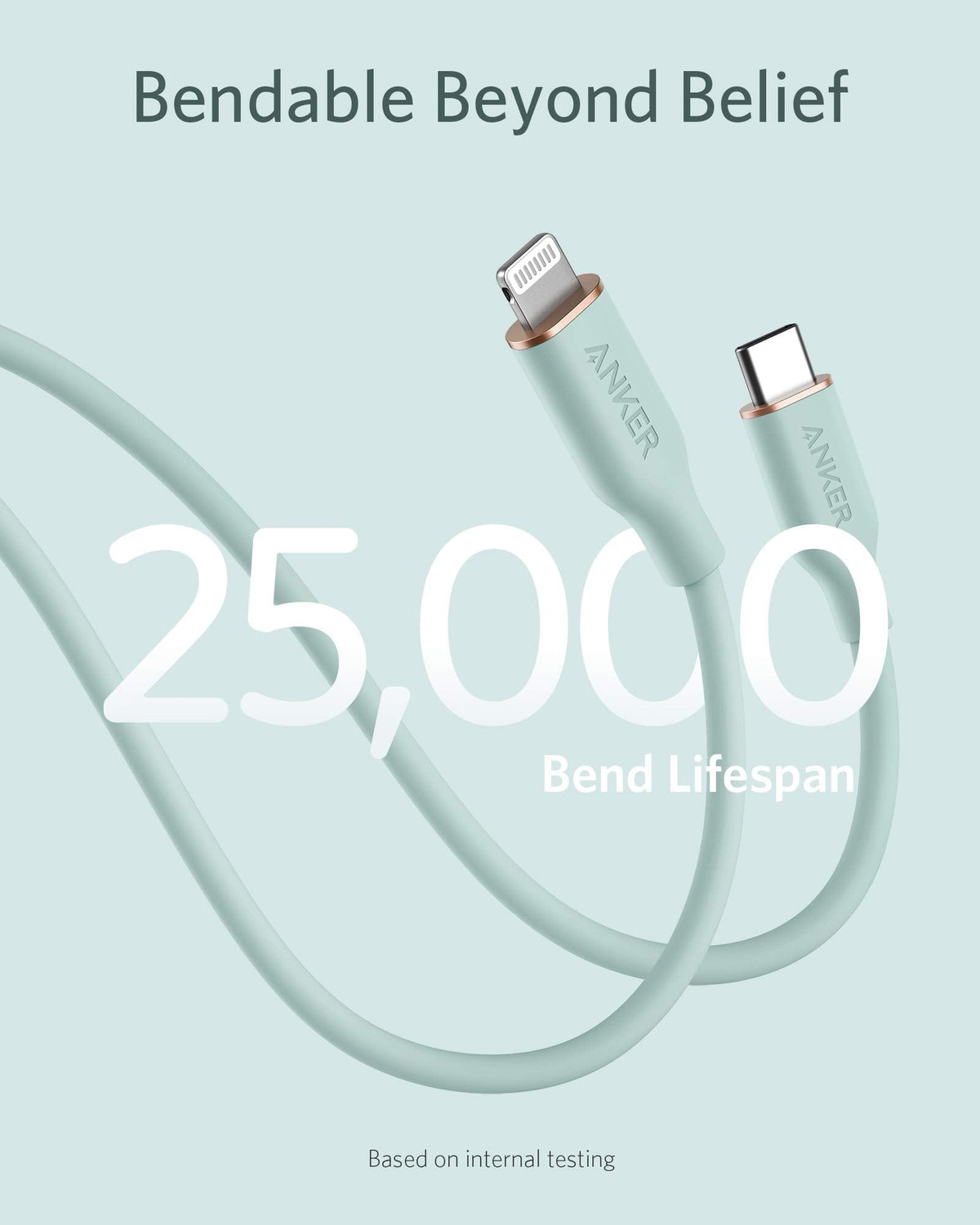 Anker <b>641</b> USB-C to Lightning Cable (Flow, Silicone)