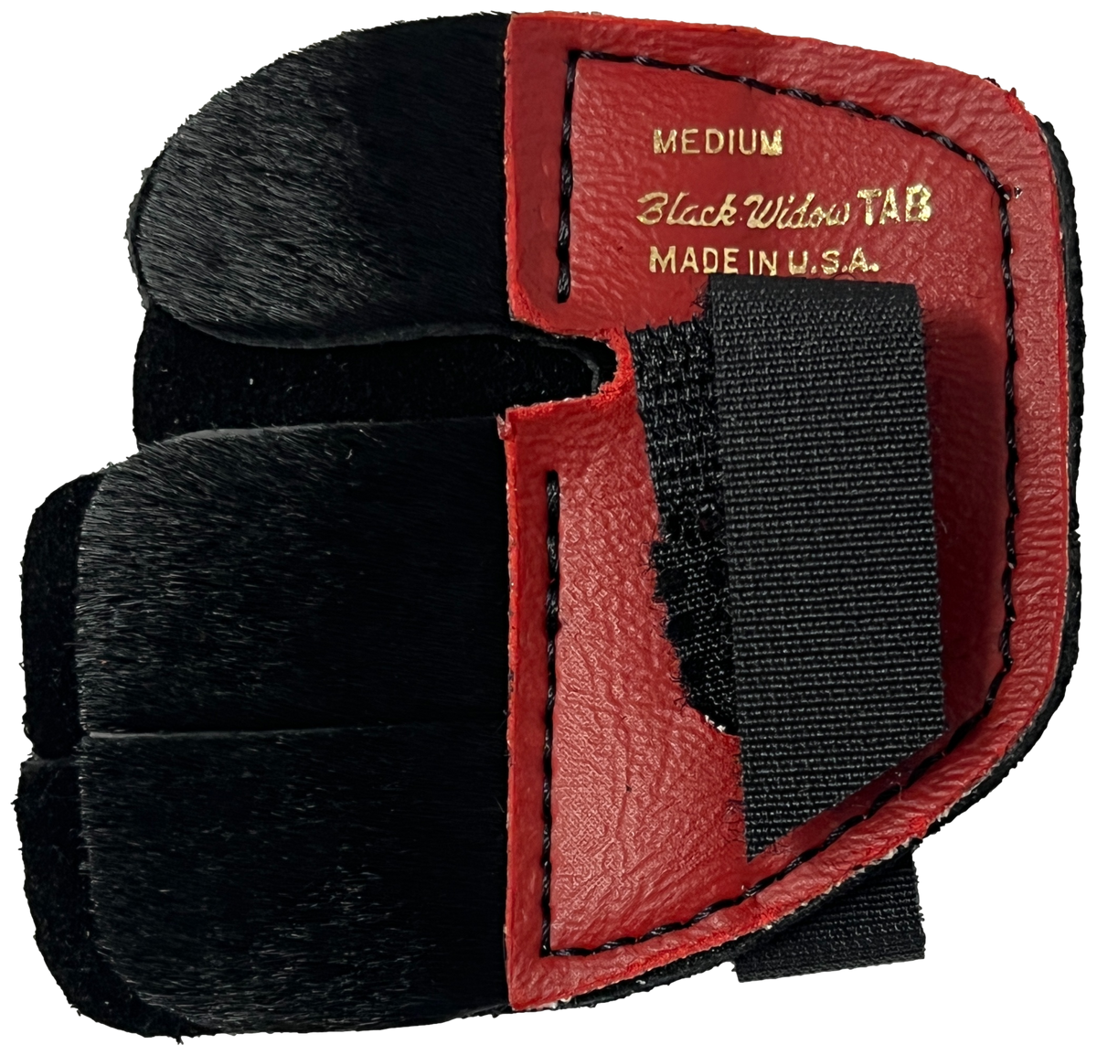 Black Widow - Split Finger - Calf Hair Tab