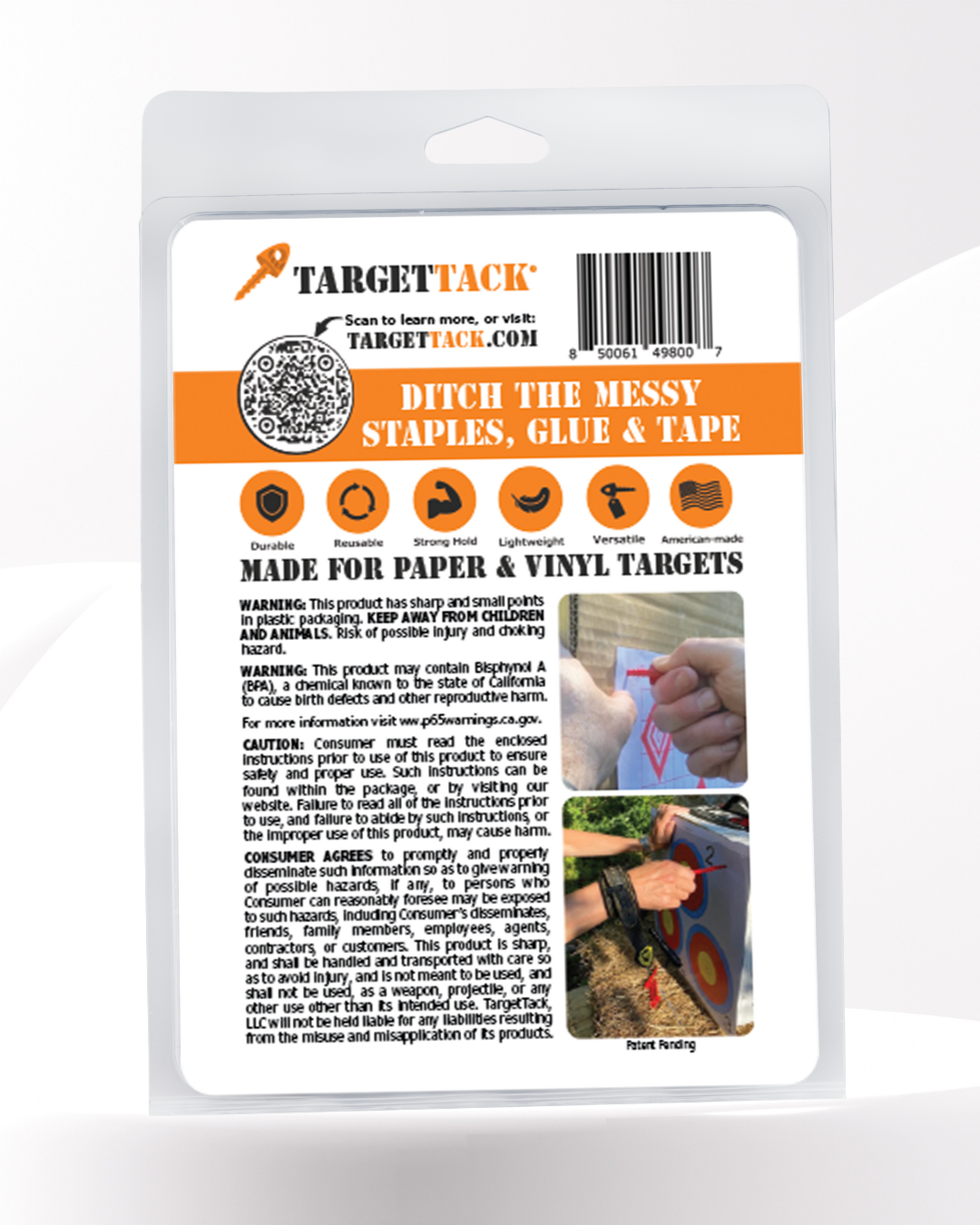 1-Inch 12-Pack of TargetTacks®