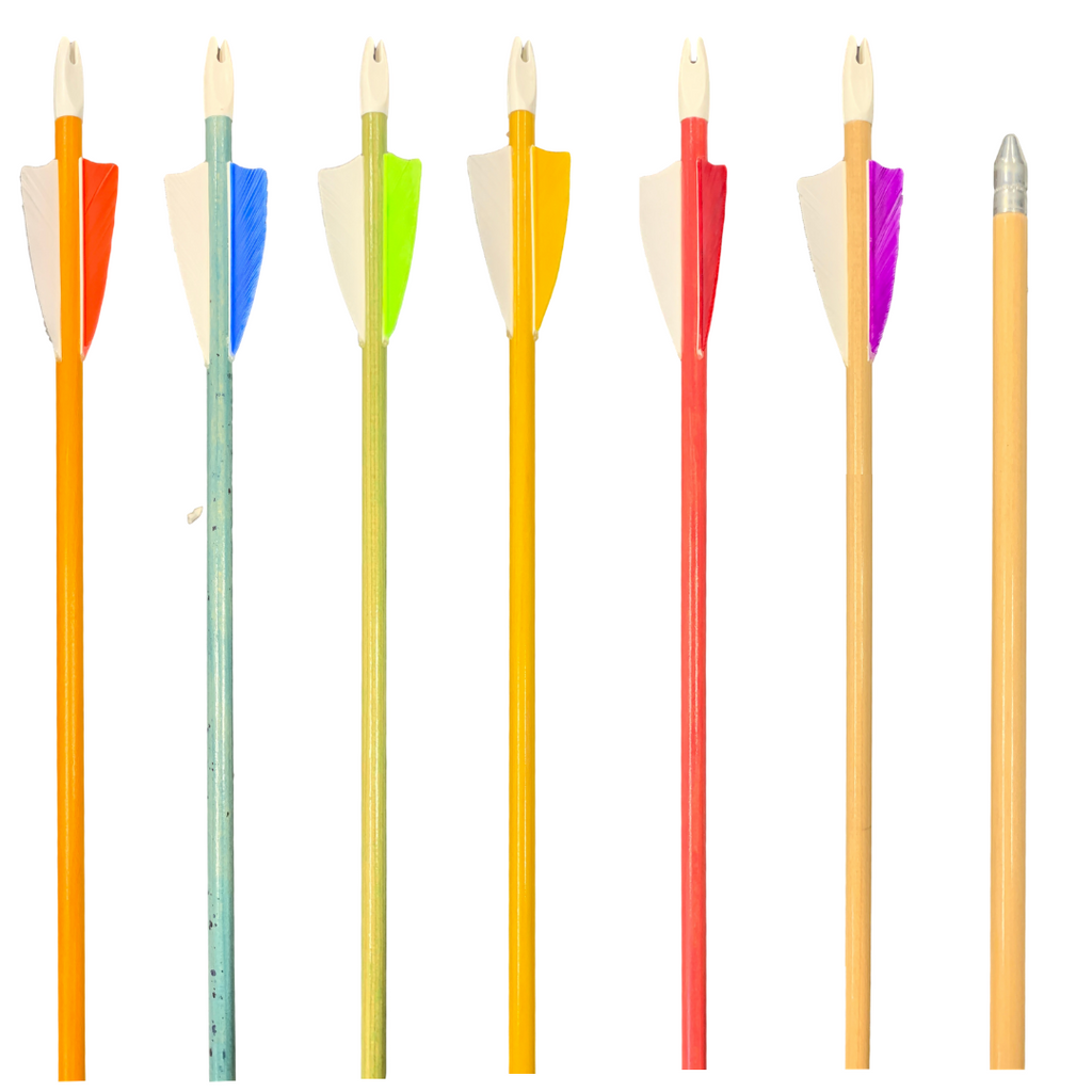 King Arrows - Youth Wood Arrows - 6 Pack