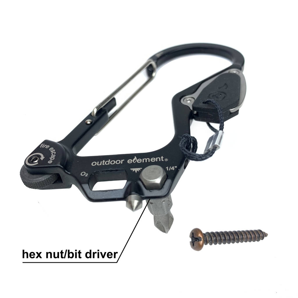Fire Escape: Fire-Starting Multitool Carabiner