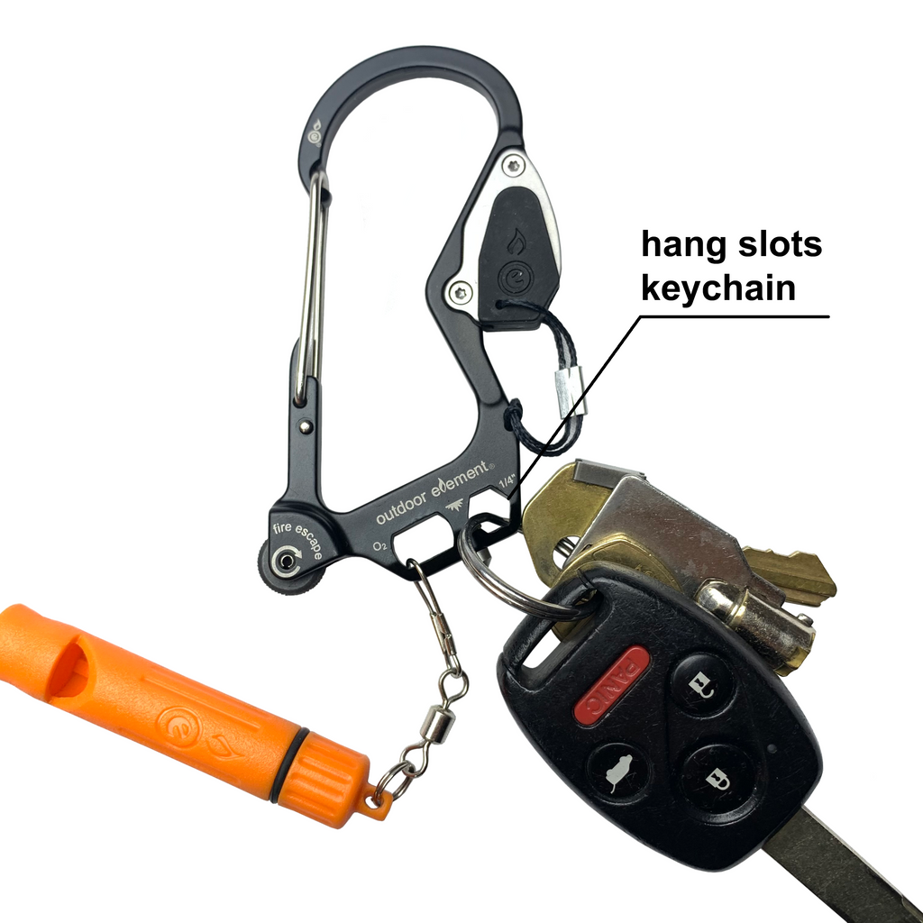 Fire Escape: Fire-Starting Multitool Carabiner