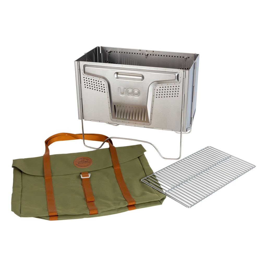 Flatpack Smokeless Firepit and Grill