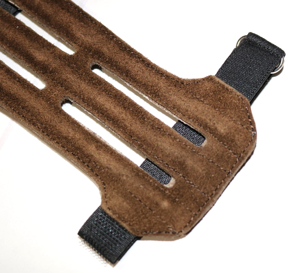 Farmington Archery 7.25" Suede Vented Leather Adjustable Cowhide Armguard