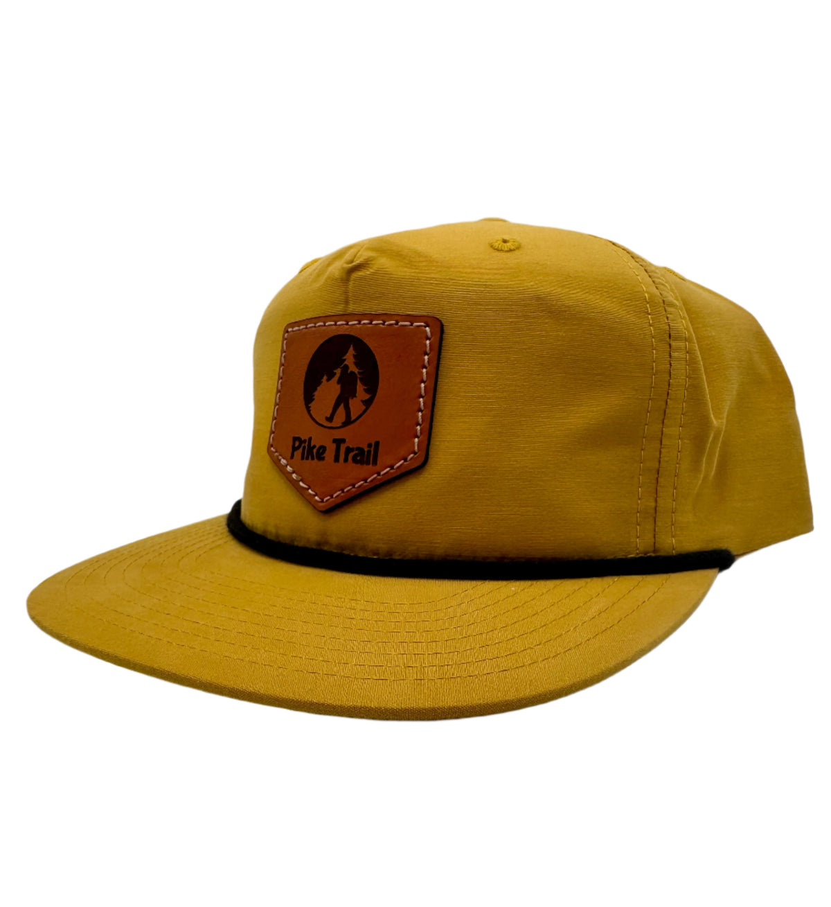 Pike Trail Rawhide Leather Patch Hats