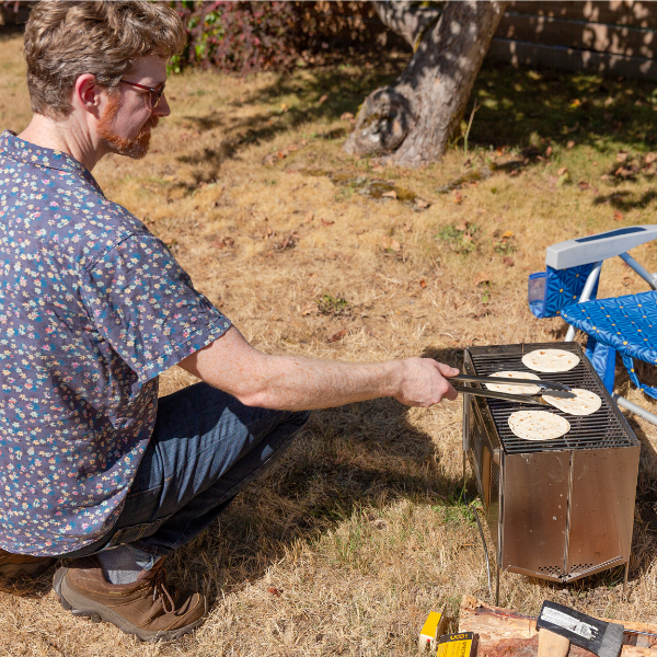 Flatpack Smokeless Firepit and Grill
