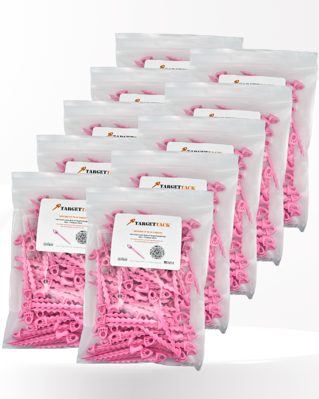 25 3-Inch Loose Bulk of TargetTacks®