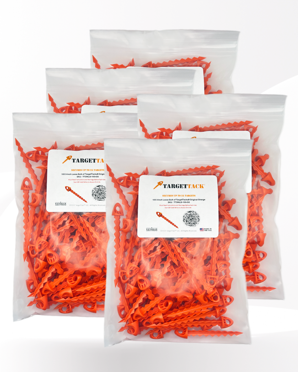 25 3-Inch Loose Bulk of TargetTacks®