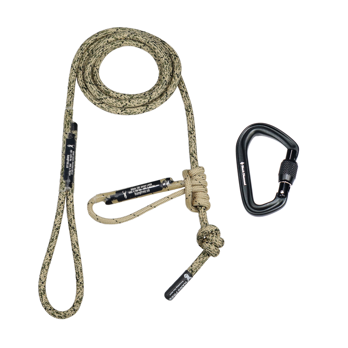 8mm OpLux Standard Sewn Tree Tether & Lineman's Belts