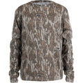 Habit Youth Bear Cave Long Sleeve Camo Tee YS-Mossy Oak New Bottomland