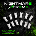 Nightmare Xtreme Half Moon, Pro Series Crossbow Nock - 12 pack White