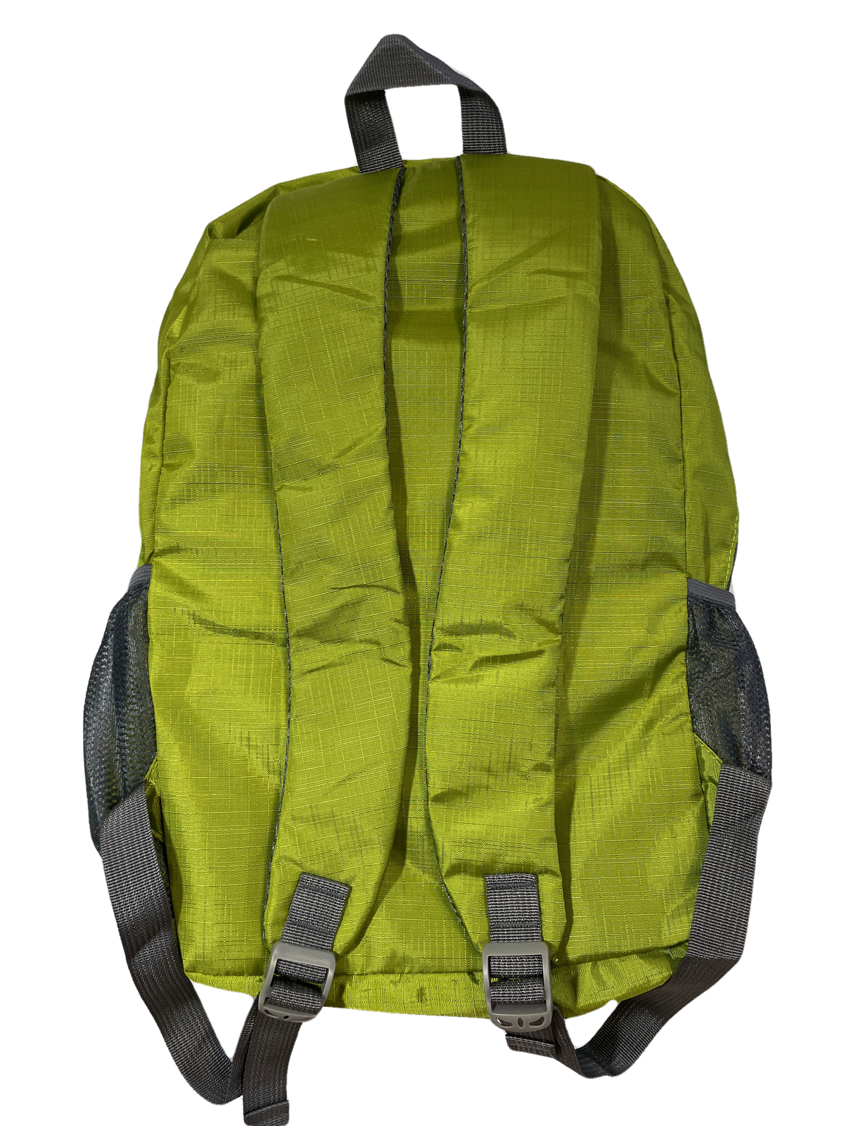 Green polyester backpack