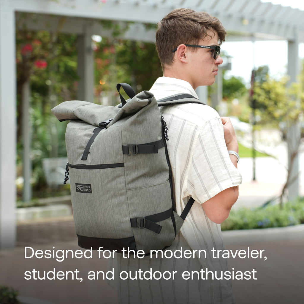 CityRoll Easy Access Backpack - Dark Green - 20 L