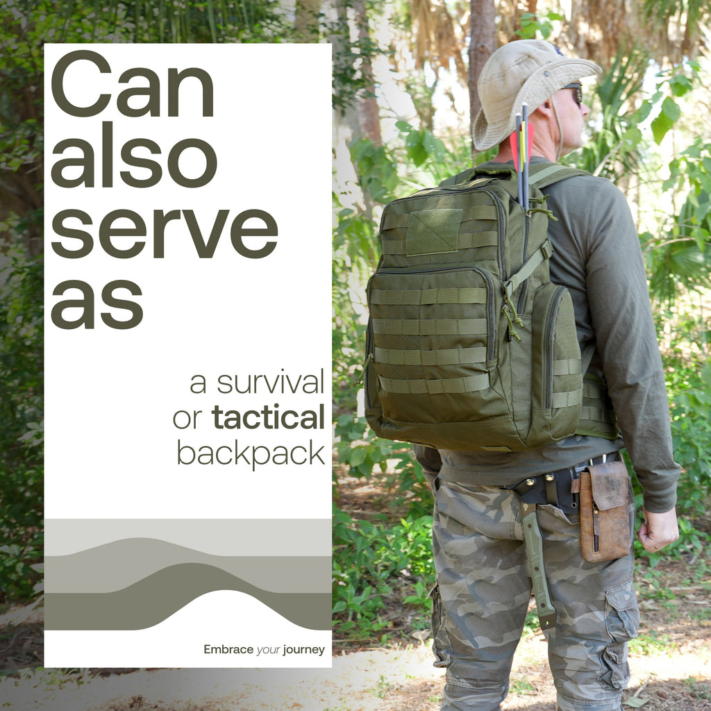 Huntex 40L Tactical Backpack in Ranger Green