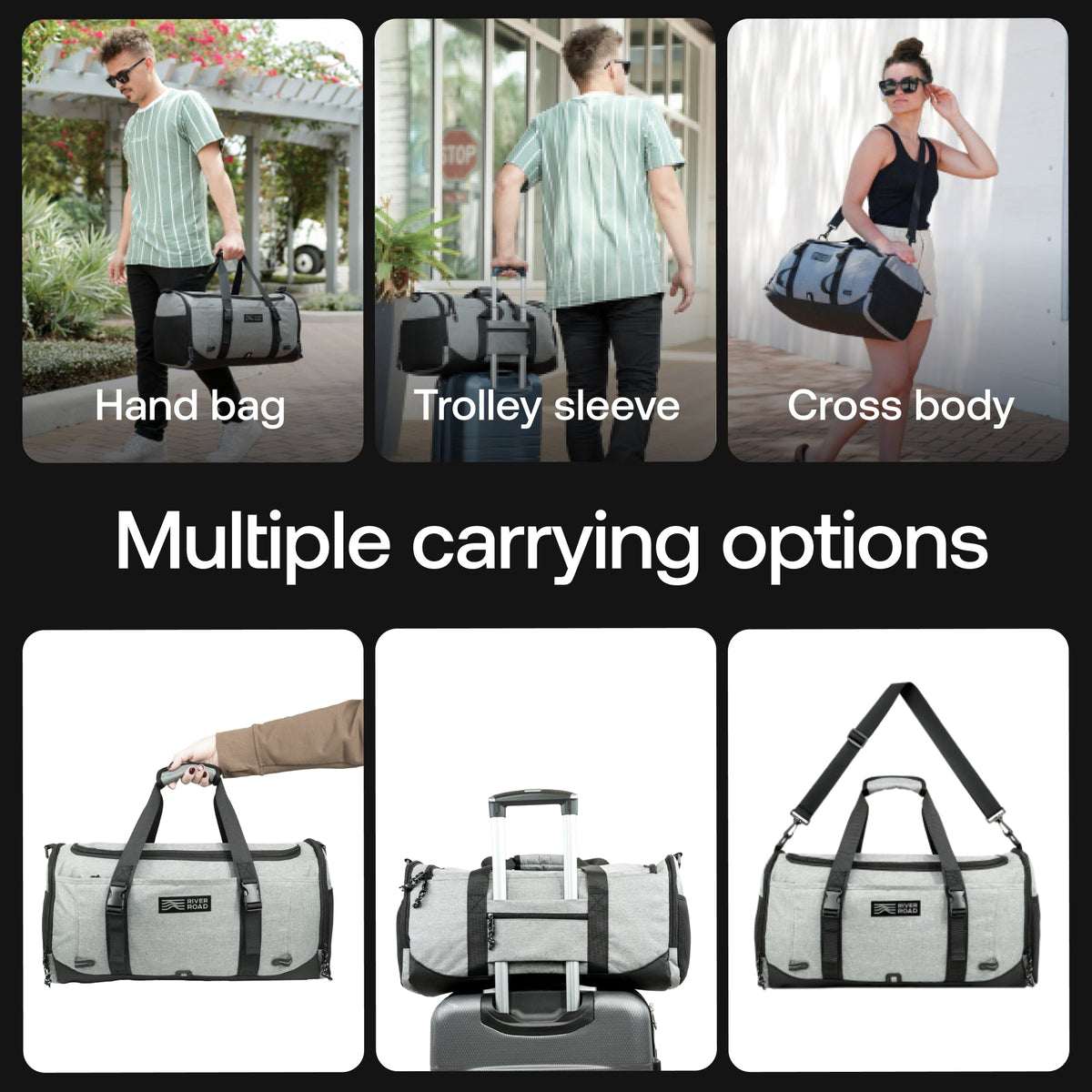 Movex 33L Medium Duffle Bag - Gray