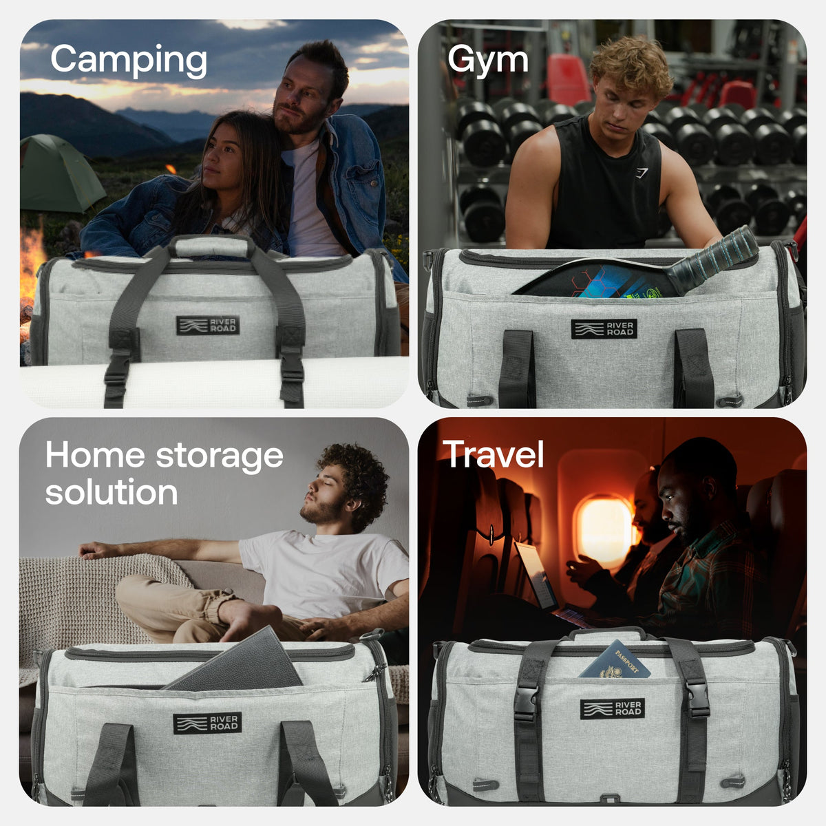 Movex 33L Medium Duffle Bag - Gray
