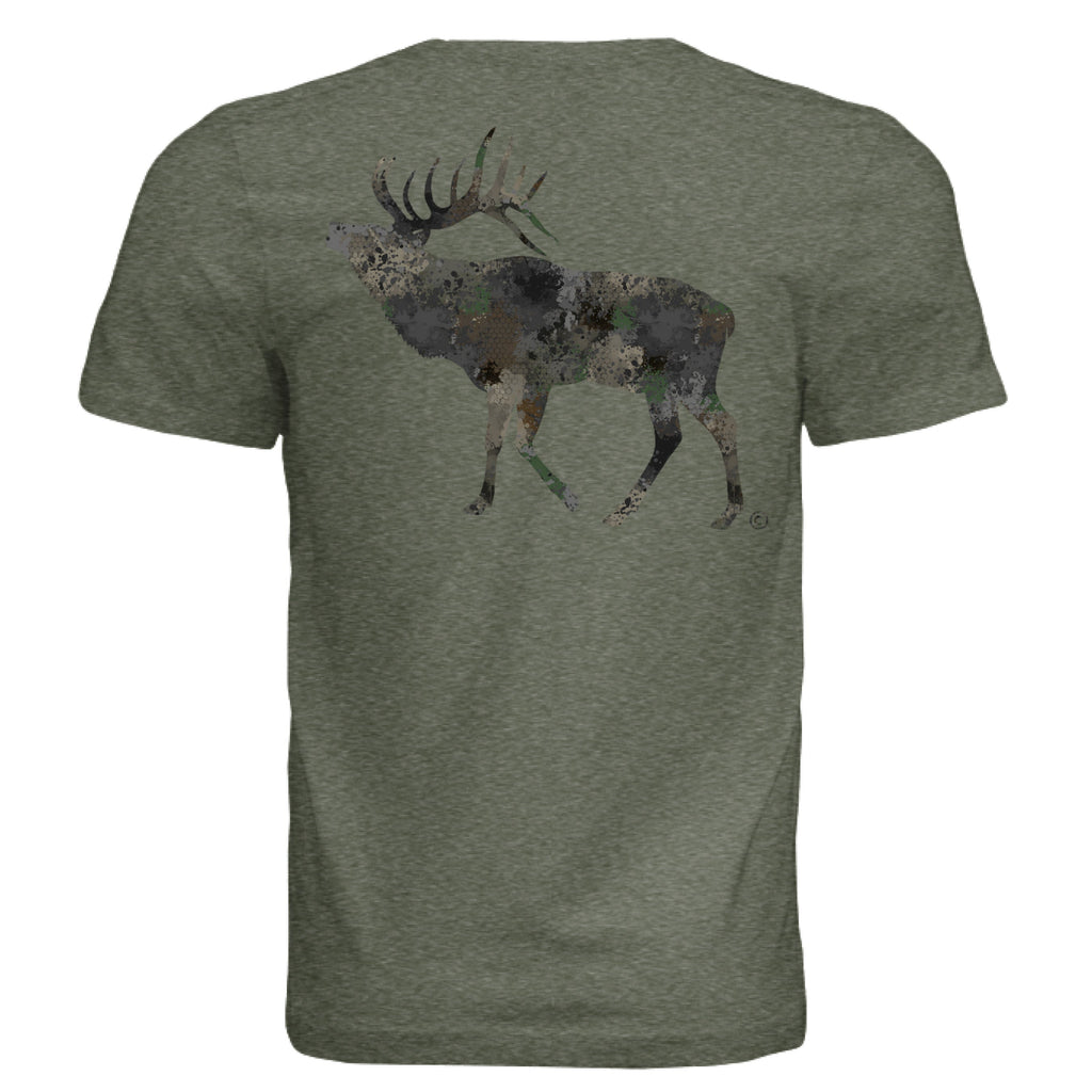 Timber Splash Burst Camo Elk T-Shirt