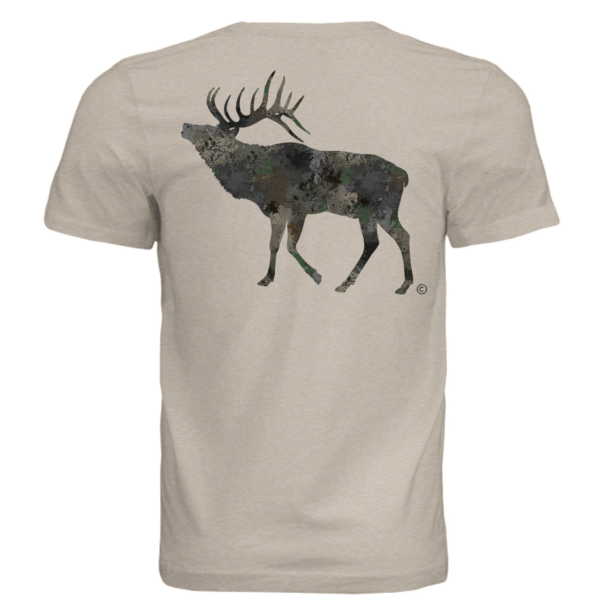 Timber Splash Burst Camo Elk T-Shirt