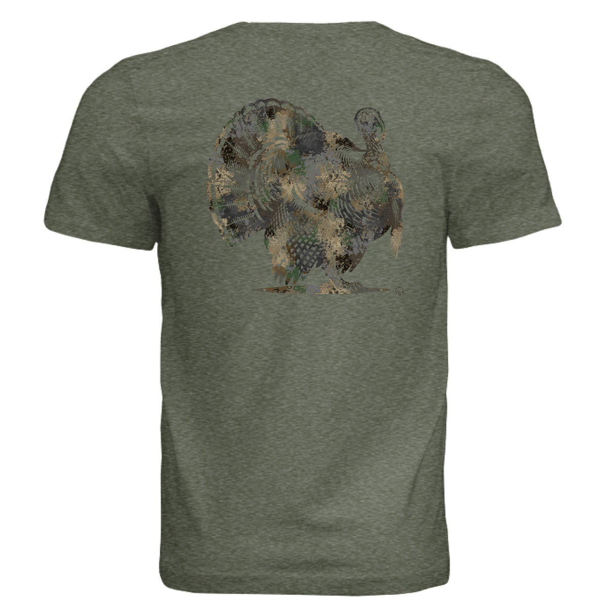 Forest Splash Burst Camo Turkey T-Shirt