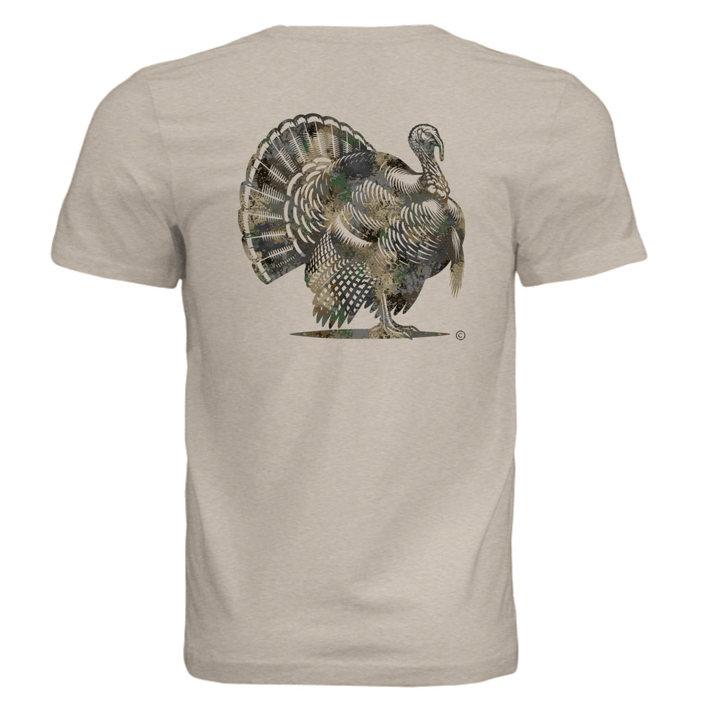 Forest Splash Burst Camo Turkey T-Shirt