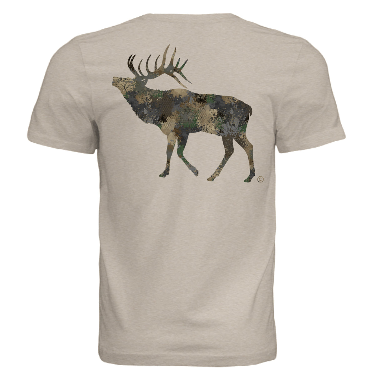 Forest Splash Burst Camo Elk T-Shirt