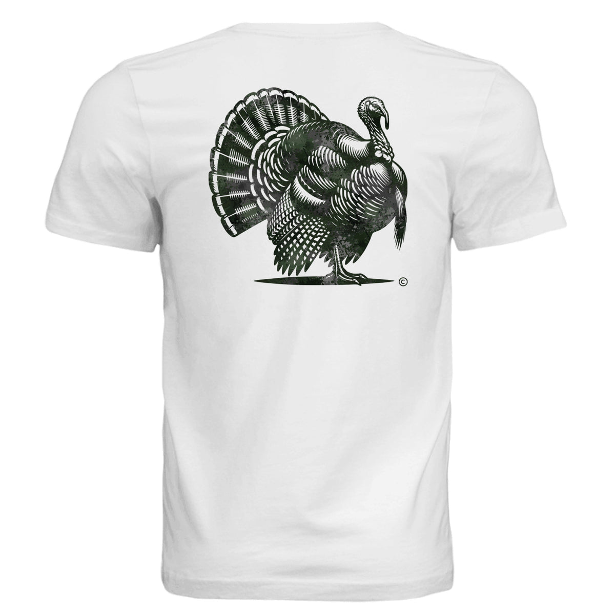 Verdant Splash Burst Camo Turkey T-Shirt