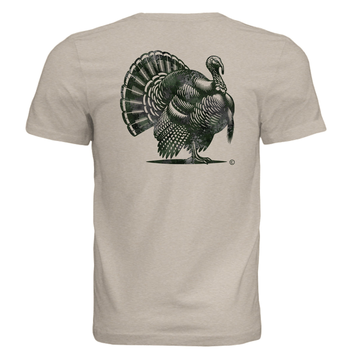 Verdant Splash Burst Camo Turkey T-Shirt