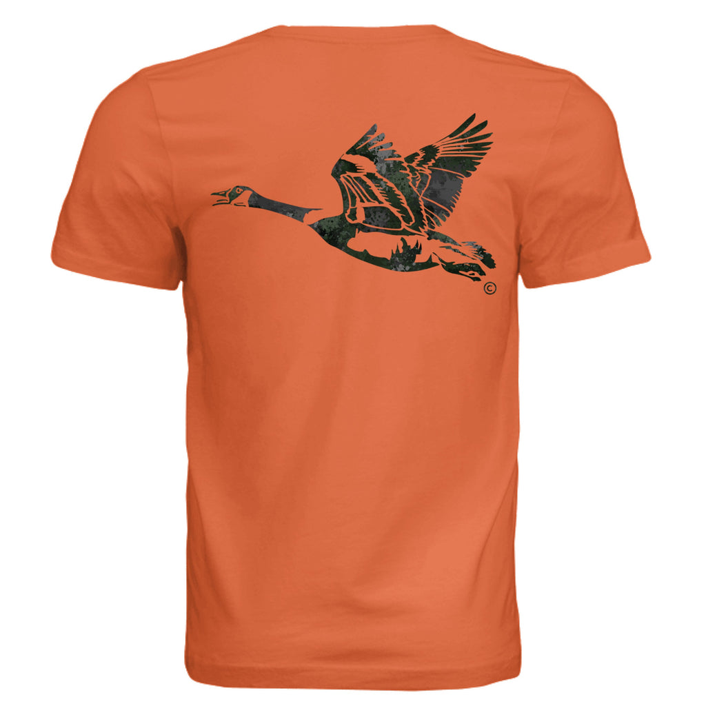 Verdant Splash Burst Camo Goose T-Shirt