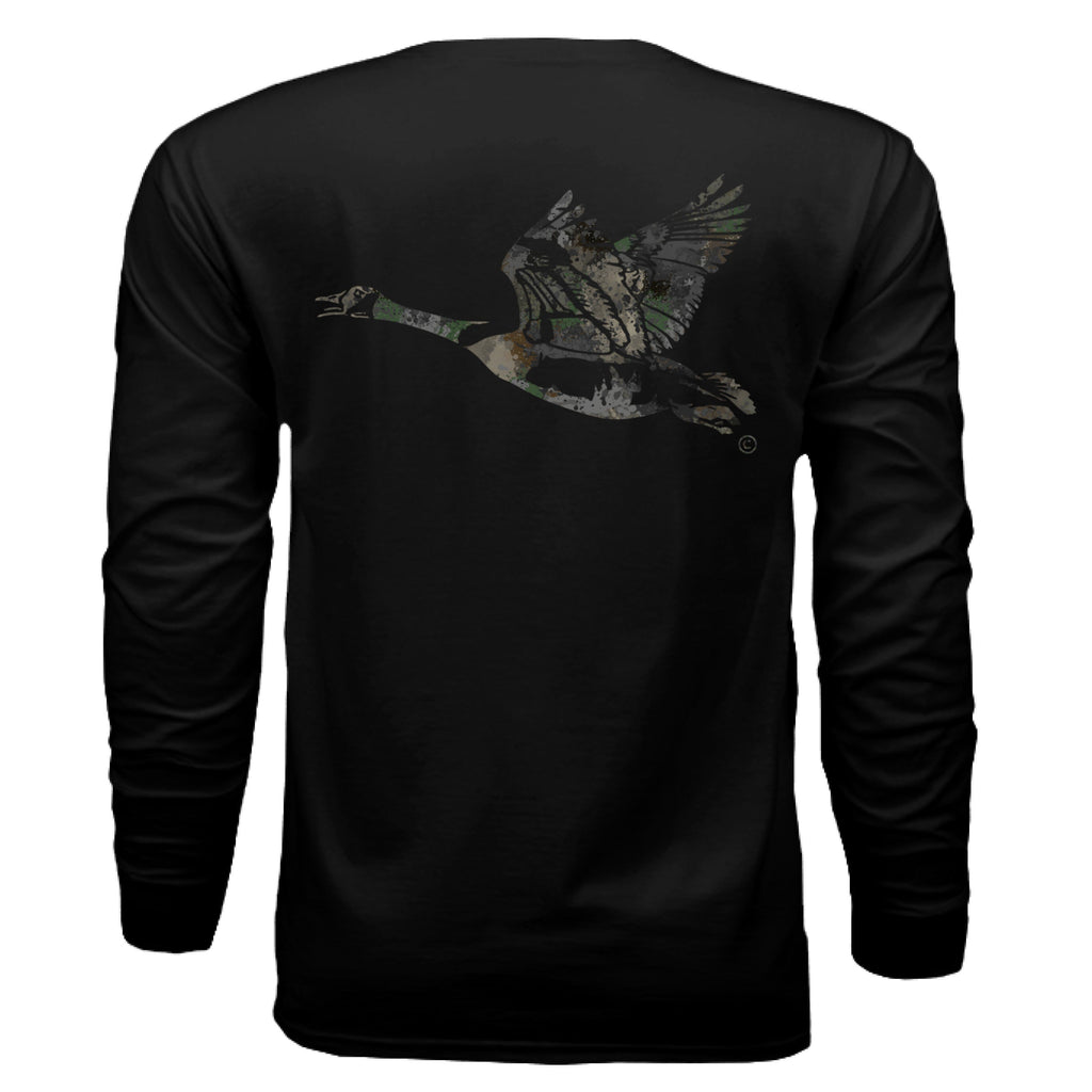 Timber Splash Burst Camo Goose Long Sleeve T-Shirt