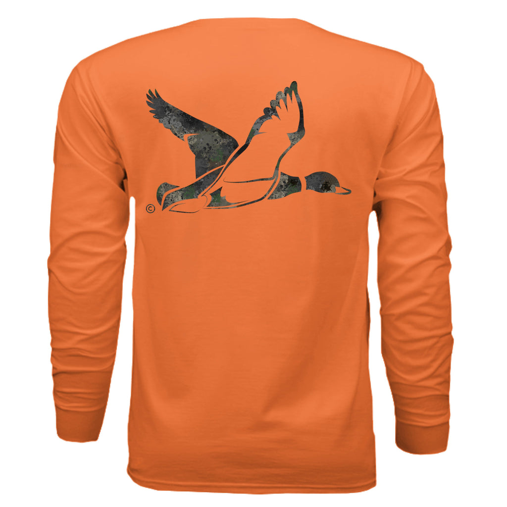 Timber Splash Burst Camo Duck Long Sleeve T-Shirt