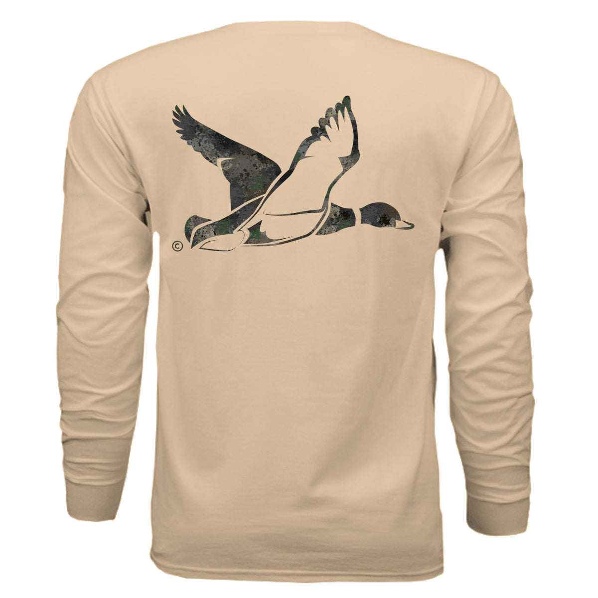 Timber Splash Burst Camo Duck Long Sleeve T-Shirt
