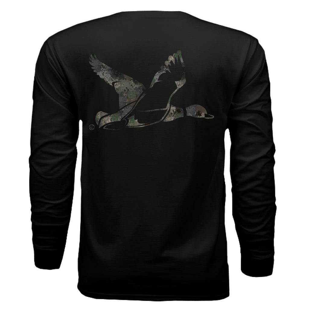 Timber Splash Burst Camo Duck Long Sleeve T-Shirt