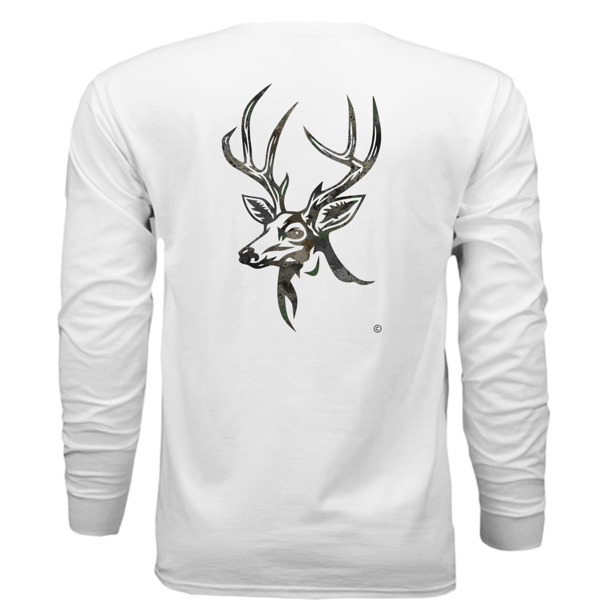 Timber Splash Burst Camo Buck Long Sleeve T-Shirt