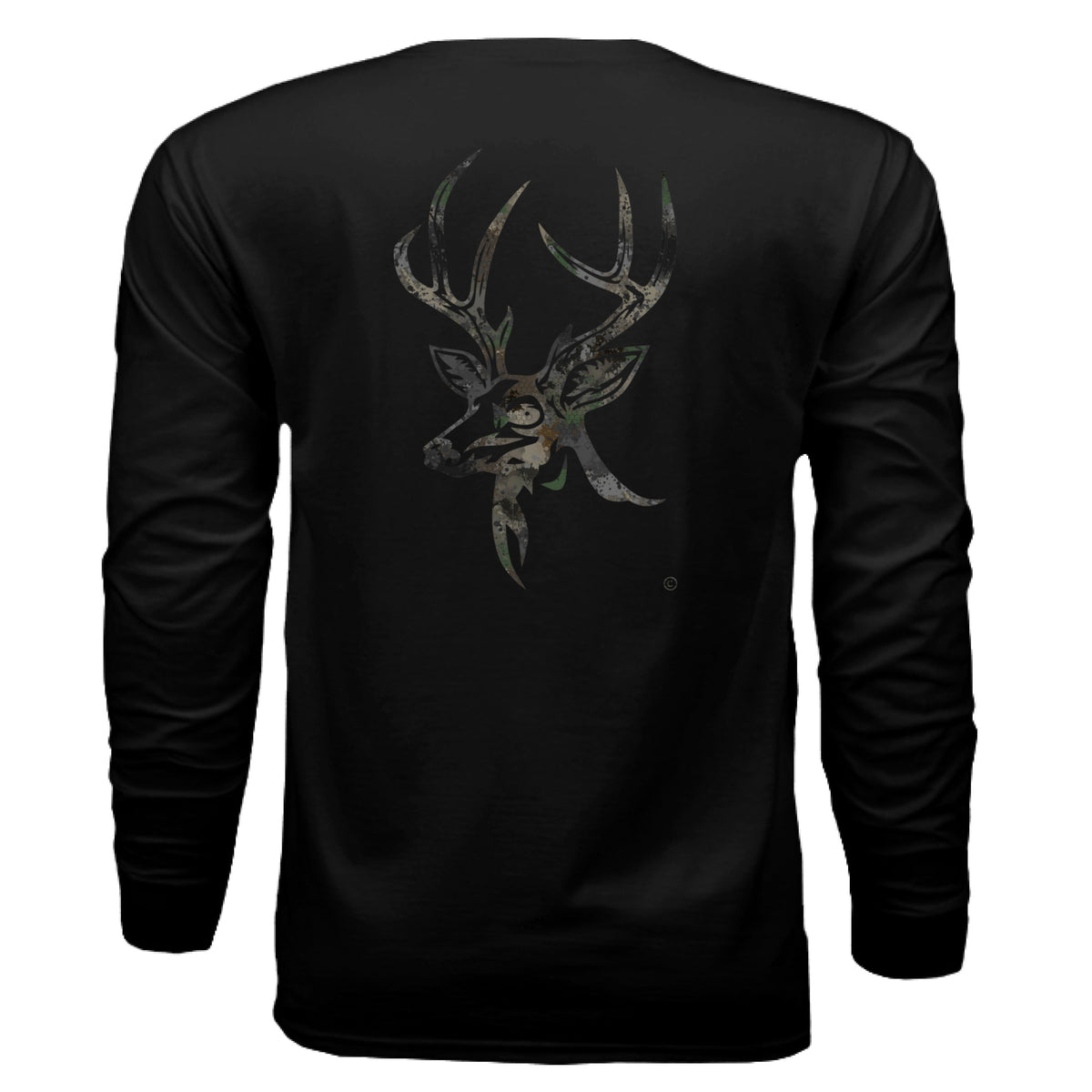 Timber Splash Burst Camo Buck Long Sleeve T-Shirt