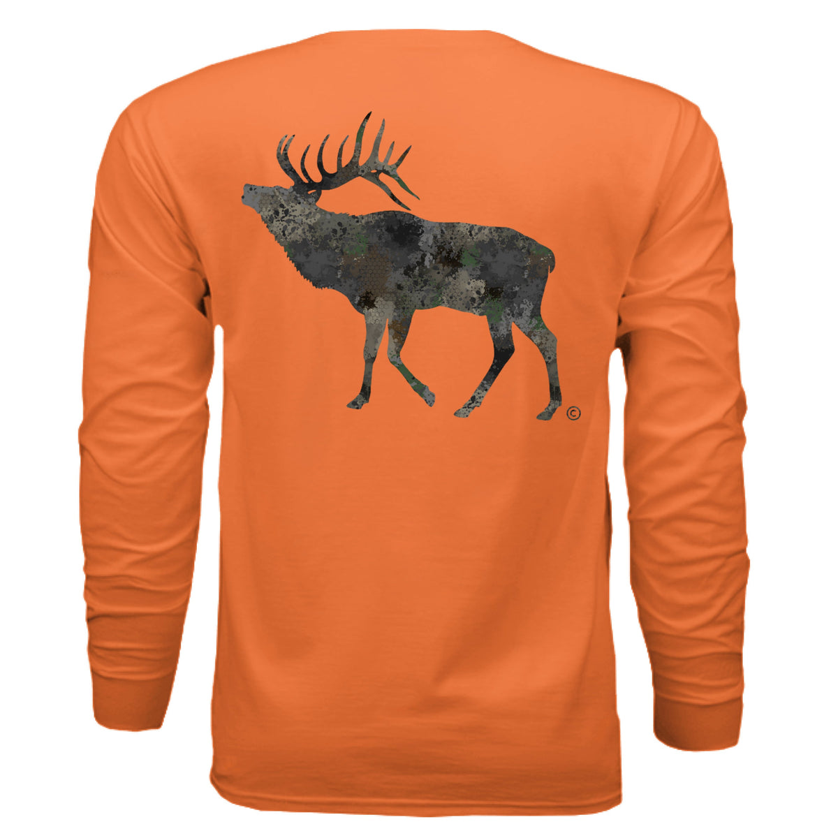 Timber Splash Burst Camo Elk Long Sleeve T-Shirt