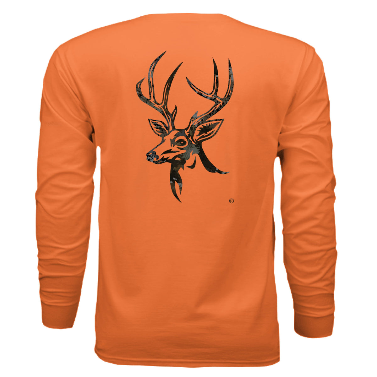 Harvest Splash Burst Camo Buck Long Sleeve T-Shirt