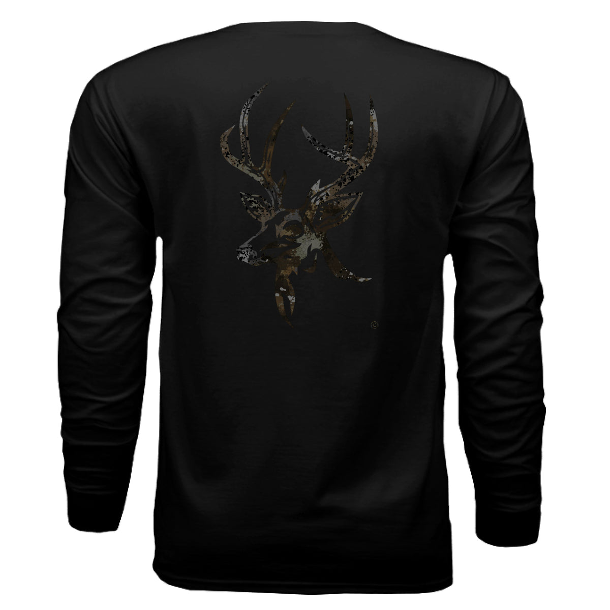 Harvest Splash Burst Camo Buck Long Sleeve T-Shirt
