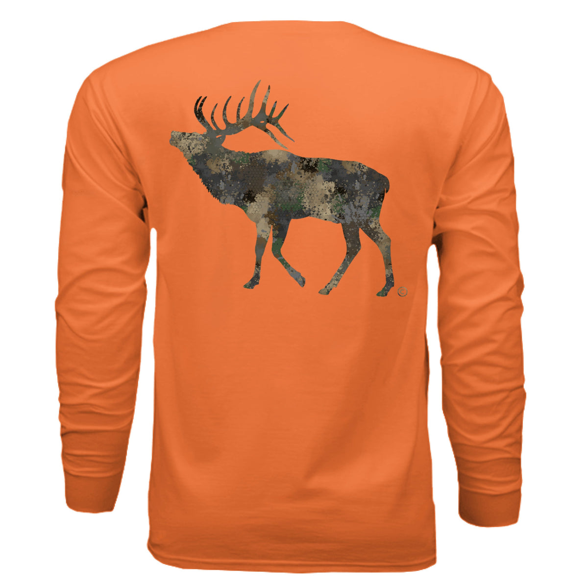 Forest Splash Burst Camo Elk Long Sleeve T-Shirt
