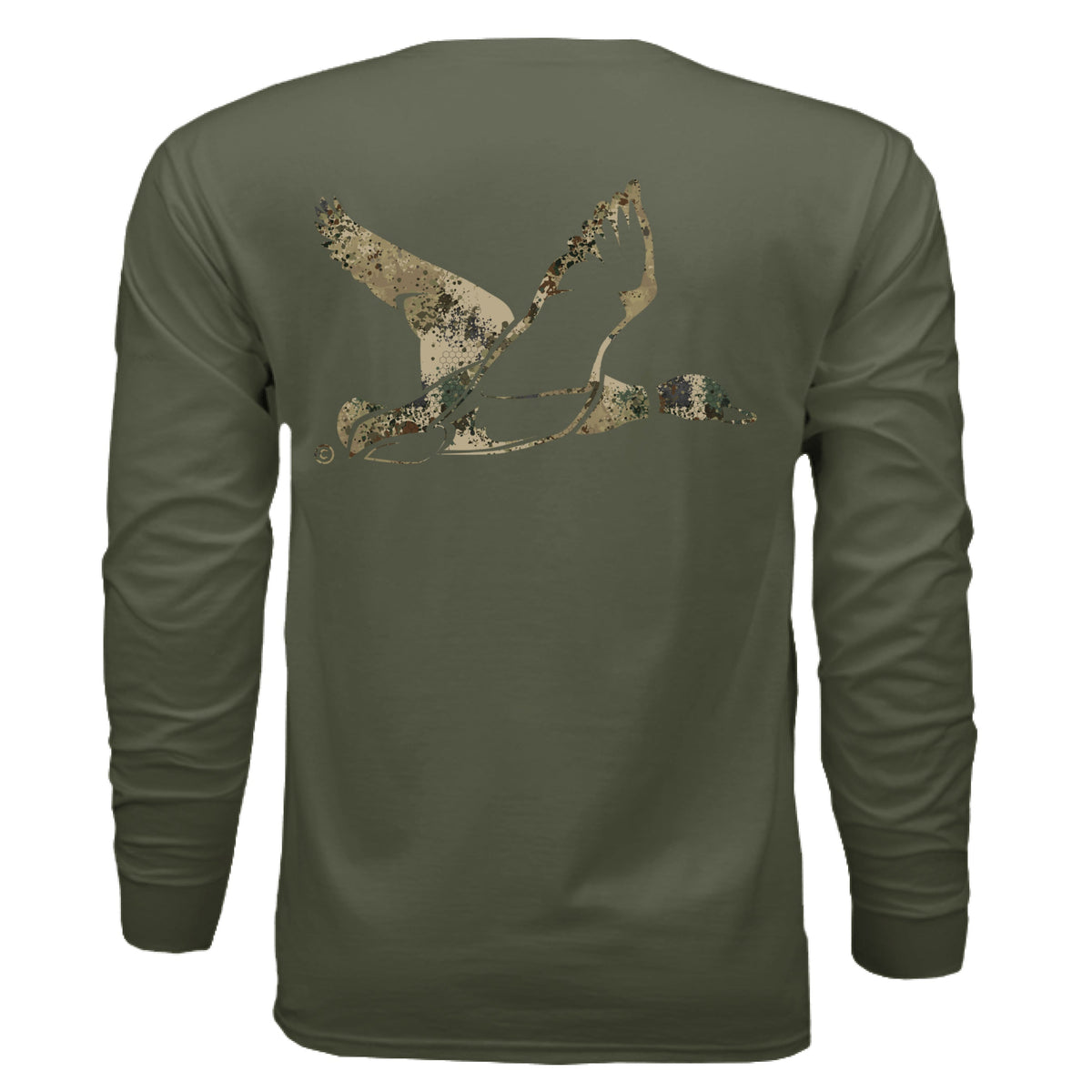 Upland Splash Burst Camo Duck Long Sleeve T-Shirt