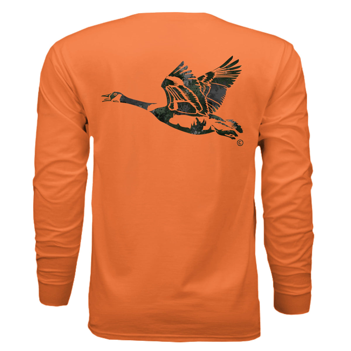 Verdant Splash Burst Goose Long Sleeve T-Shirt