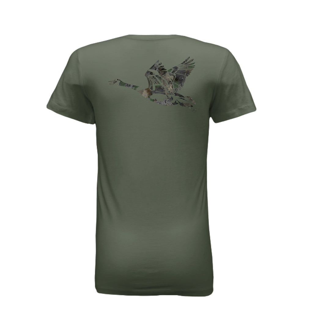 Women’s Timber Splash Burst Camo Goose T-Shirt