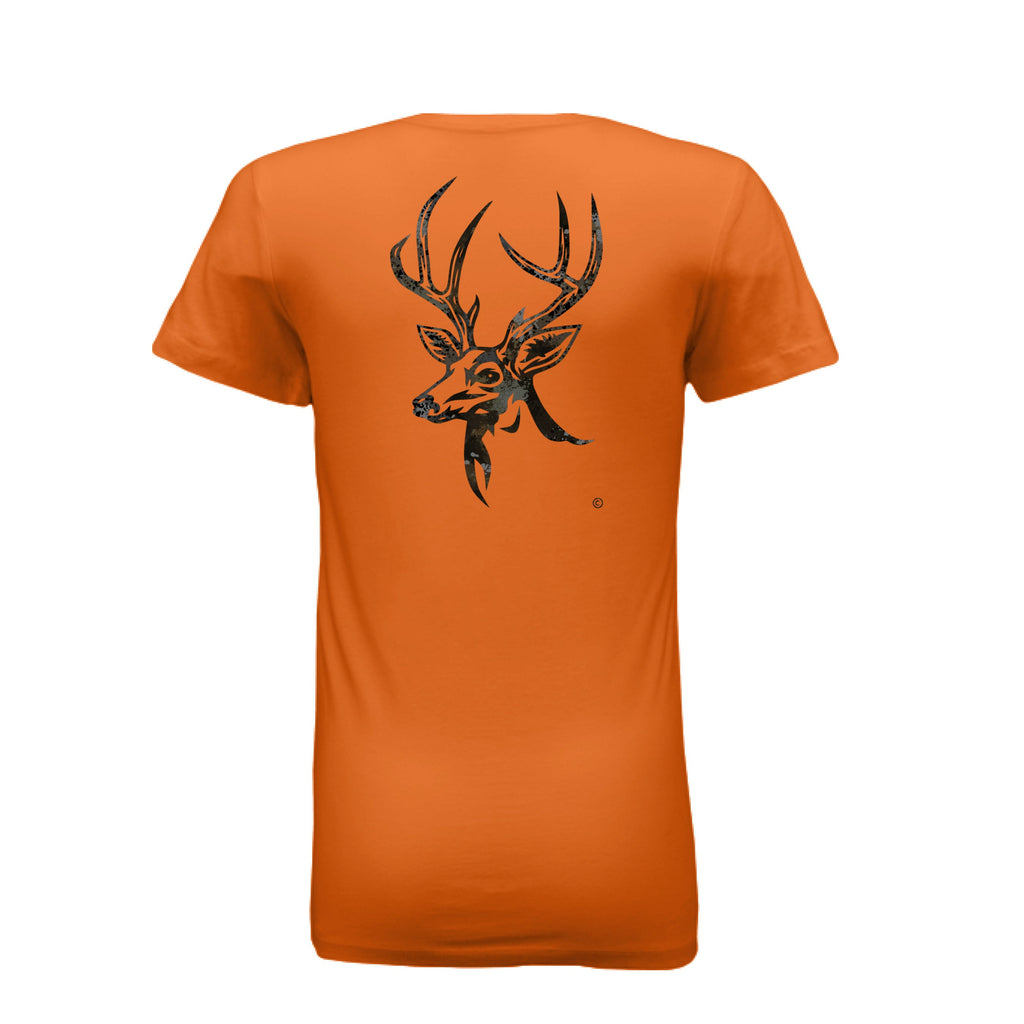 Women’s Harvest Splash Burst Camo Buck T-Shirt