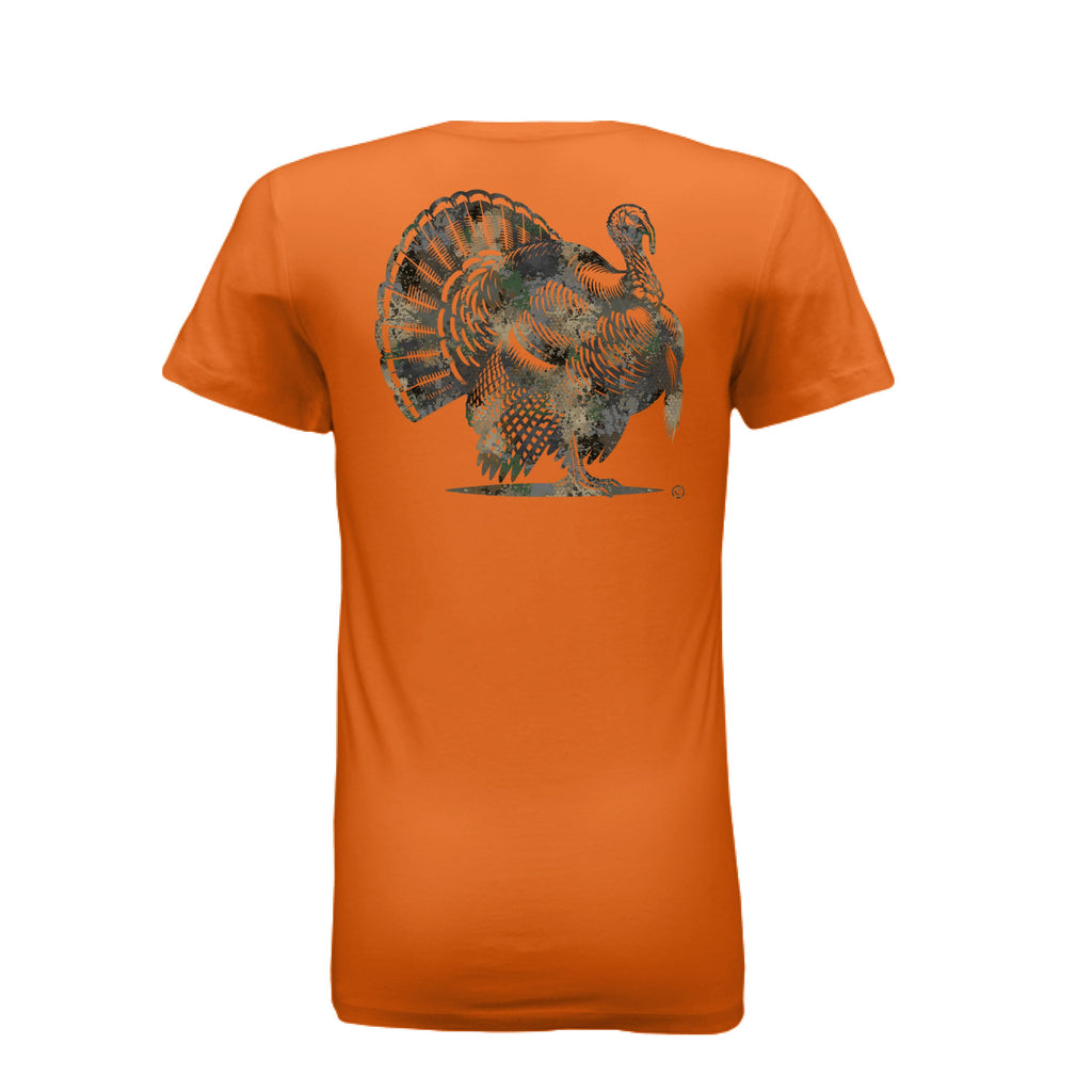 Women’s Forest Splash Burst Camo Turkey T-Shirt