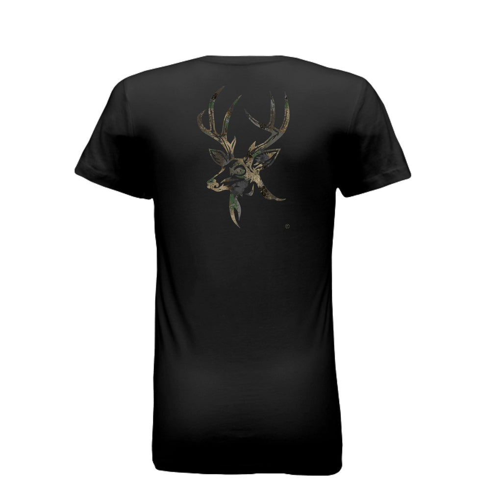 Women’s Forest Splash Burst Camo Buck T-Shirt