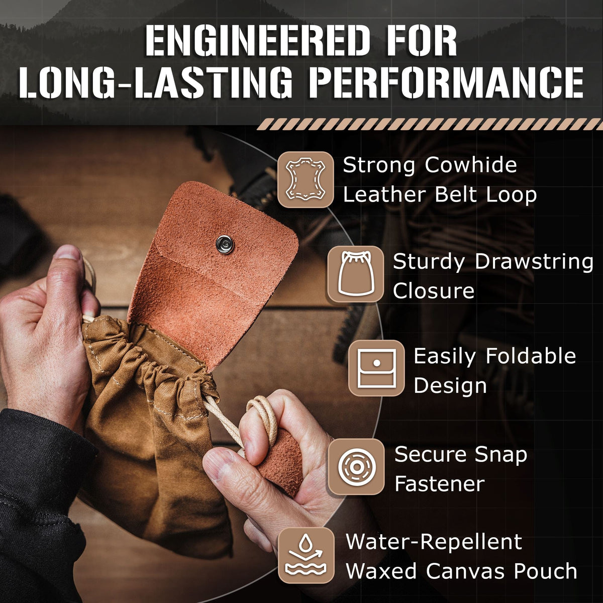 Waxed Canvas Foraging Pouch
